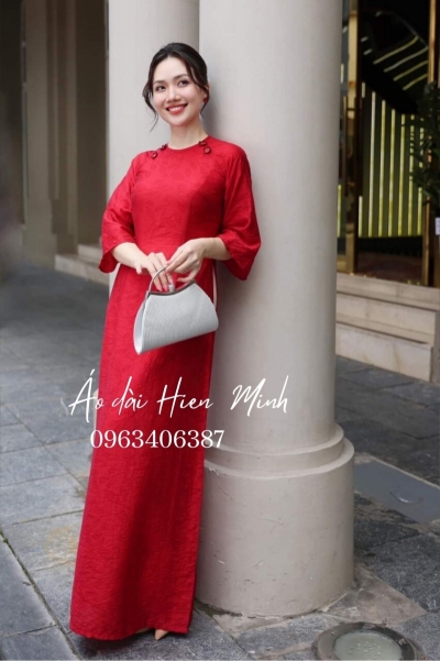 Áo dài cách tân nữ dáng suông kèm quần